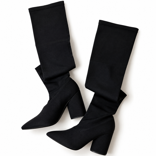 YEEZY Season 4 Stretch Canvas Thigh-High Boots – Size 40 – photo 1 of 5