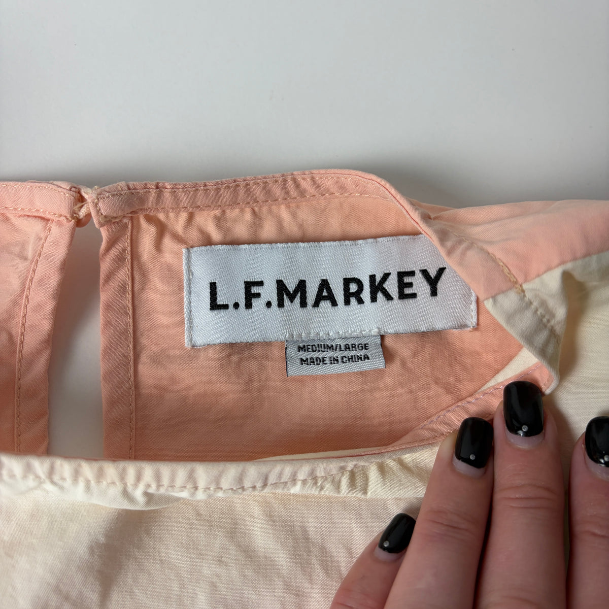 L.F. Markey Colourblock Cotton Blouse Size M/L