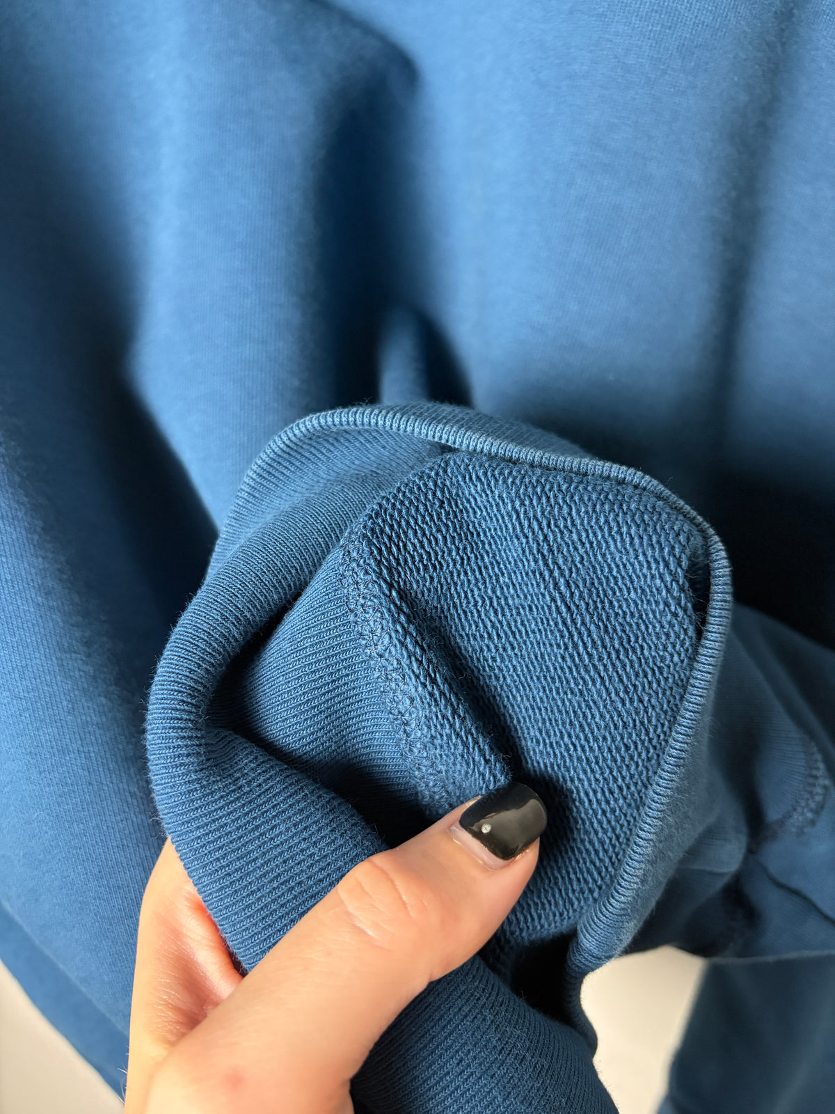 Maison Margiela FW22 Reverse Seam Cotton Sweatshirt – Washed Blue | Men’s M