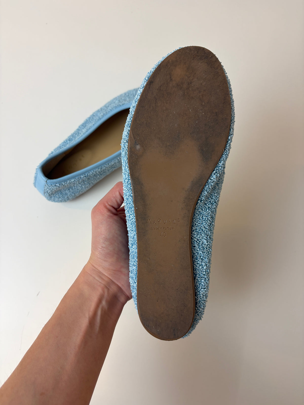 Maguire Trofa Raffia Ballet Flats – Sky Blue, Size 40 – photo 6 of 6