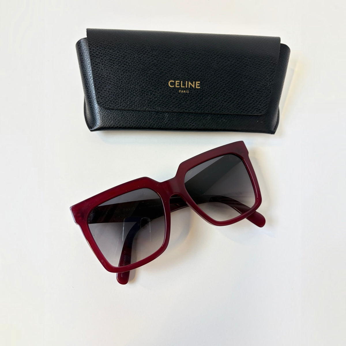 Celine CL4055IN Oversized Burgundy Sunglasses