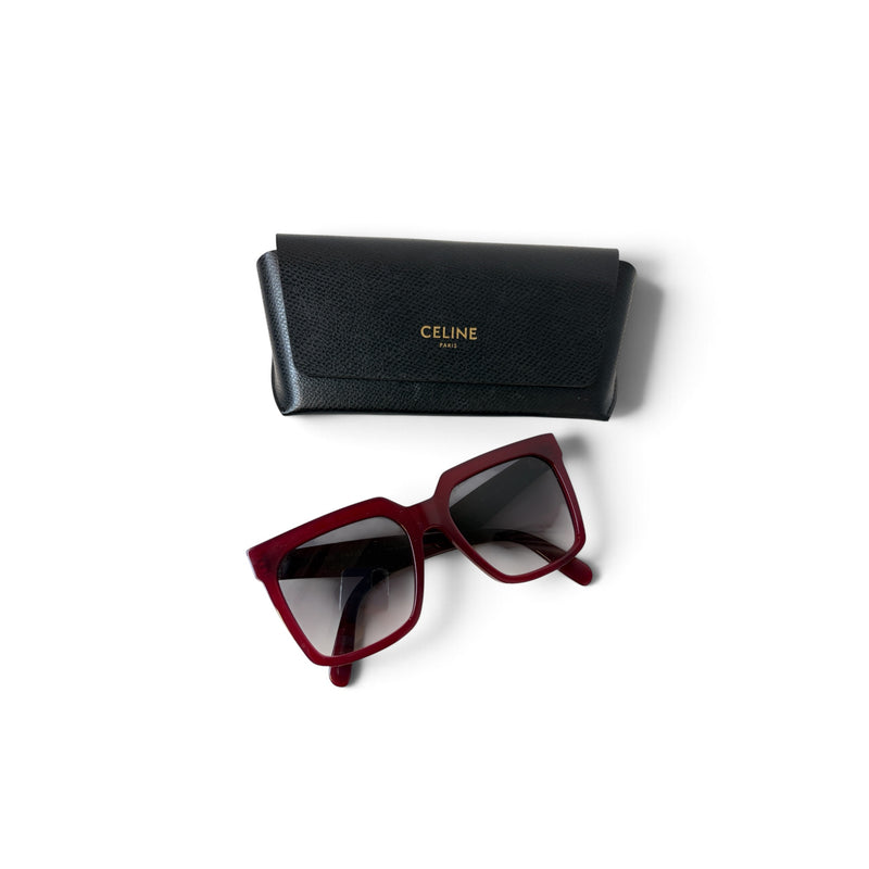 Celine CL4055IN Oversized Burgundy Sunglasses
