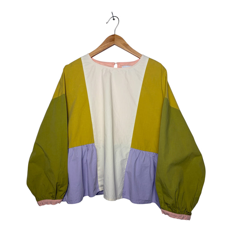 L.F. Markey Colourblock Cotton Blouse Size M/L