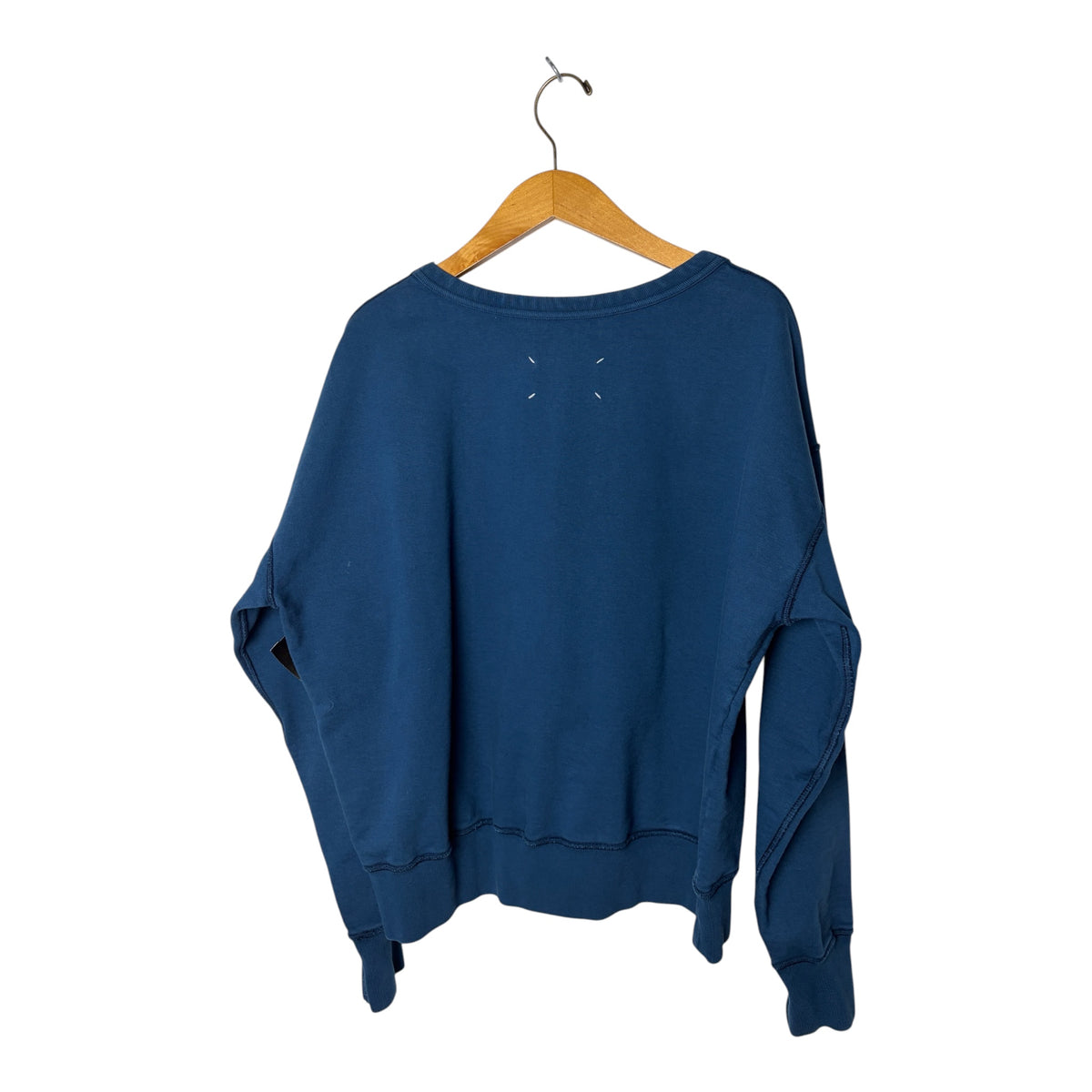 Maison Margiela FW22 Reverse Seam Cotton Sweatshirt – Washed Blue | Men’s M